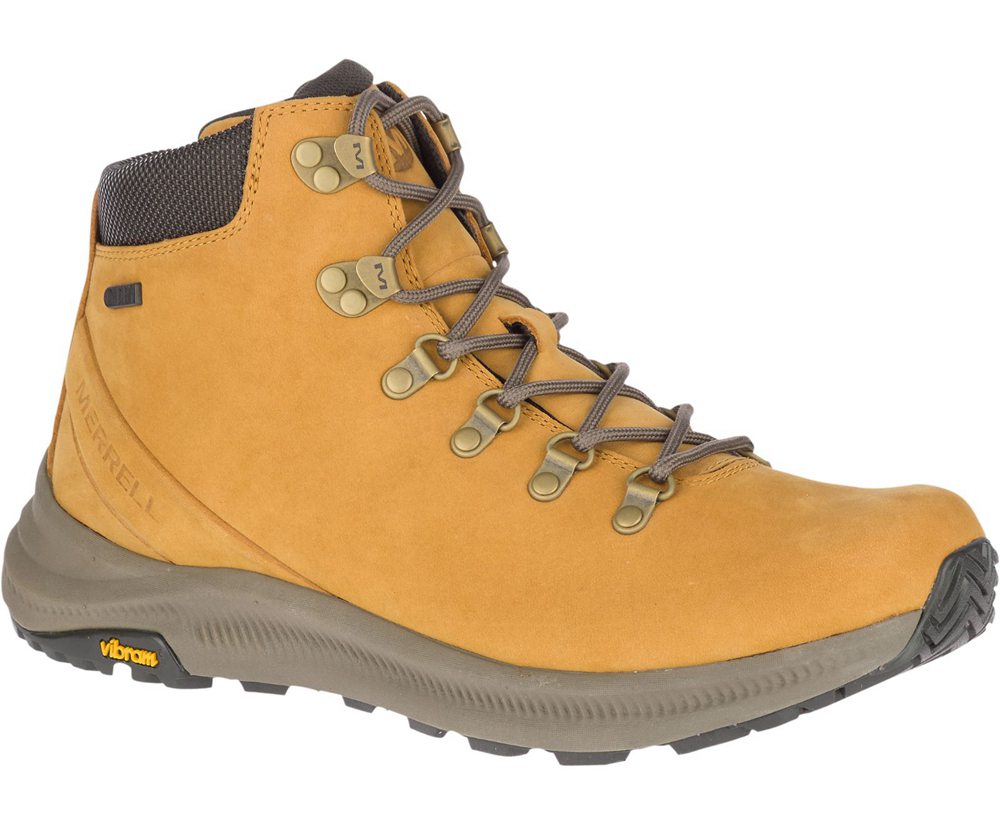 Merrell Hiking Boots Brown - Ontario Mid Waterproof - Mens 63ISFQYUP